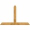Ekena Millwork Portland Rough Sawn Timber Gable Bracket, Western Red Cedar, 72"W x 48"H x 2"D x 6"F, 16/12 Pitch GBW072X48X0206POR00RWR - alternate 1